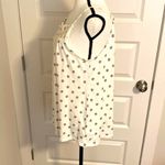 Old Navy || White/navy print spaghetti strap baby doll tank top Photo 2