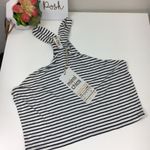 Mimi Chica NWT  striped halter crop top large Photo 2