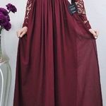 Lace Chiffon Long Sleeves V Photo 0