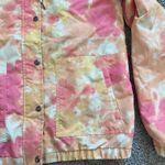 Volcom Enemy Stone Windbreaker Hooded Pink Orange Tie Dye Photo 7