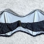 Seed Heritage Swim Black and Shite Polka Dot Ruffle Bikini Top Size M Photo 5