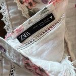 ZARA  Floral Strappy Crop Top Back Buttons Boho Feminine XL Photo 5