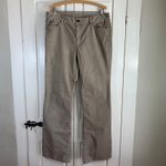 Eddie Bauer Women's Light Brown Corduroy Pants Classic Fit Tall Size 12 Preppy Photo 2