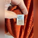 Crown & Ivy Orange Bohemian Top Blouse Animal Print Flowy loose fit long sleeve leopard M Photo 6