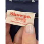 Showpo Mini Dress Navy Blue White Polka Dot‎ Button Front Fall Flirty Party Cute Size 4 Photo 4