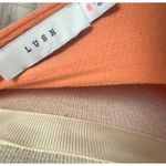 Lush Clothing Lush Orange Dress Open Tie Back Size Small Summer Soft Ruffle Feminine Photo 3