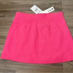 ZARA  Pink High Waisted Mini Skirt Size Medium NWT Photo 1