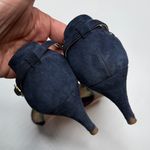 Boden Alice Suede Leather Blue Purple Kitten Heels S Photo 6