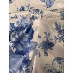SheIn MOD Blue & White Floral Satin Slip Dress Photo 4