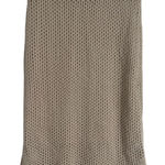 Nine West  Knit MIDI Light- Beige Lined Sweater Skirt Size L Photo 0