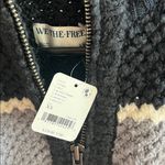 We The Free Free People  Striped Chunky Knit Zip Up Sweater NWT $228 Photo 1