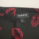 Torrid  Black Lips Georgette Bow Tie Neck Pullover Blouse Size 2X Photo 13