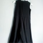 Banana Republic Sleeveless Black Cropped Jumpsuit 0P Photo 3