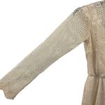 California vintage Miss Eliette  Casual Neckline Wedding Midi Dress Long Sleeve Photo 6