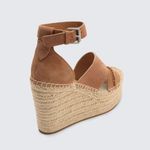 Dolce Vita Suede Leather Wedges 9.5 Saddle Brown Tan Platform Photo 2