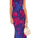 Majorelle Boston Tie Dye Cowl Neck Midi Slip Dress Size Small Photo 0