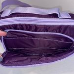 Lands End QUILTED CROSSBODY HANDBAG Purple DUAL POUCH Zipper Close Ultra Light Photo 2