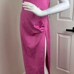 Meshki  pink halter maxi dress with slit Size Small. #339 Photo 2