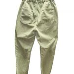 Zara paper bag waist green khaki 4 pants Photo 3