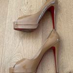 Christian Louboutin  Stiletto Pumps Patent Size 40.5 Camel Brown Photo 2