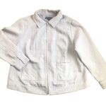 Susan Graver Gray Textured Lined Zip Up Jacket Blazer Pockets Size 1X NWT Photo 2