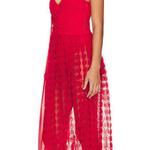 For Love & Lemons Hannah Dress in Red $320 Size XS NWT *firmi sexy lux revolve Photo 3