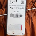 ZARA NWT  A-Line Mini Skirt - Women Size XS - Rust Photo 4