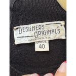 VTG DESIGNERS ORIGINALS Black Quarter Zip Mock Neck Sweater Women's Medium Photo 1