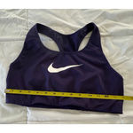 Nike  purple Sports Bra with White Logo, Size S Photo 4