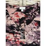 Avenue  Floral Watercolor Blouse Scoop Sz 18/20 Purple/Blk Size M‎ 3/4 Rouched Sl Photo 1