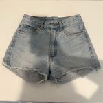 Brandy Melville High Waisted Light Wash Cutoff Jean Shorts Medium Photo 1