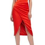 Bardot  Lucielle Faux Wrap Satin Dress, Size 6, $139 Photo 0