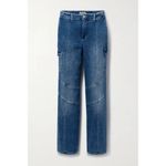 L'Agence NWT L’AGENCE Brooklyn High-Rise Straight-Leg Cargo Jeans Size 28 Photo 3