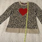 Time & Tru  Heart And Animal Print Sweater in size L (12-14) Photo 1