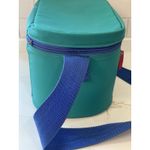 Vintage Rubbermaid 6 Pack Cooler Soft Teal Purple Lunch Bag Strap Zip READ Photo 5