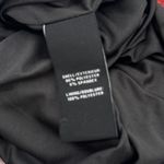 Bagatelle Collection Rose Print Mesh Ruched Mock Neck Long Sleeve Blouse Large Photo 9