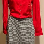 Norton Mcnaughton  Black & White Checkered Skirt Zip Back Good Condition … Photo 1