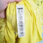 ASOS  Yellow Lace Long Sleeve Midi Dress Photo 8