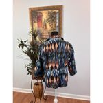 Chico's Chico’s Women Blazer 2 Metallic Tropical Single Breasted Open Collared Resort Photo 3