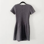 Issa London Wool Knit Twist Front Mini Sweater Dress Grey Size 6 Photo 4