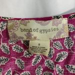 Band of Gypsies Blouse Red Floral Ruffle Sleeve Sweetheart Cropped Small New Photo 5