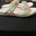 SPENCO WO SIZE 10 Vibrant Floral Slide SandalsEXCELLENT CONDITION CLEAN Red Photo 6