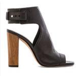 Vince Addie Black Leather Open Toe Ankle Strap Sandal Shoes 8.5 Photo 1