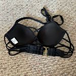 Abercrombie & Fitch Padded Push-up Lace Front Strappy Swim Bikini Top- Size 34A Photo 3