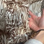 Le lis  Brown and White Swirl Bodysuit Photo 2