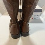 st. john's bay Womens Roslyn Stacked Heel Riding Boots in Cognac Sz 9.5 NIB Photo 7