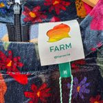 Farm Rio NWT‎  Velvet Dress in Black Banana Sky Size Medium Photo 5