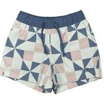 The North Face  Women's Geometric Print Shorts - Blue and Pink Photo 0
