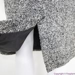 Talbots black gray half sleeve back V neck dress, 6 Photo 9