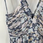 Joie  Margot Dress SZ 4 NWT 100% Silk Nightshadow Blue Sample Chiffon Midi Floral Photo 10